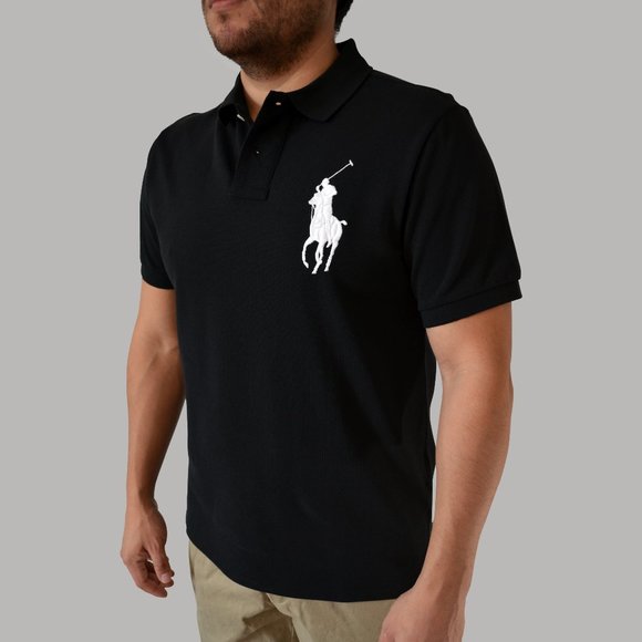 NWT Polo Ralph Lauren Big Pony Mesh Polo Shirt CUSTOM SLIM FIT - Picture 1 of 3